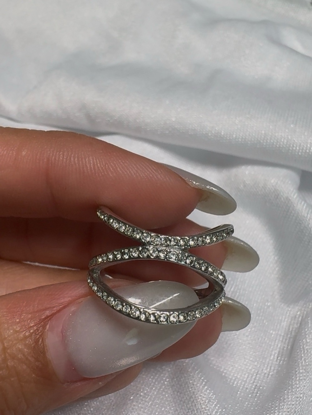 MICHAEL KORS Rhinestone Pave Multi-band ring - Picture 3 of 5